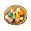 Grapat 6 houten baby Nins - 6 kleuren - Best