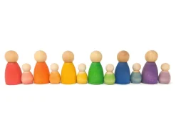 Grapat 6 houten baby Nins - 6 kleuren - Best