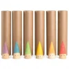 Grapat 6 houten baby sticks in kartonnen buisjes - 6 kleuren - Best
