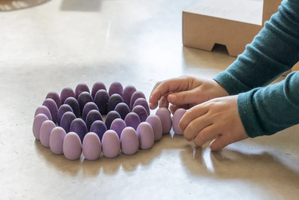 Grapat 36 houten eitjes - houten Mandala -