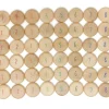 Grapat 60 houten munten met cijfer - New