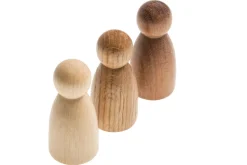 Grapat 3 houten Nins - 3 kleuren natural - Best