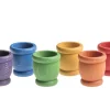 Grapat 6 houten potjes Mates - 6 kleuren - Clearance