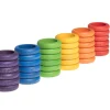 Grapat 36 houten ringen - 6 kleuren - Online