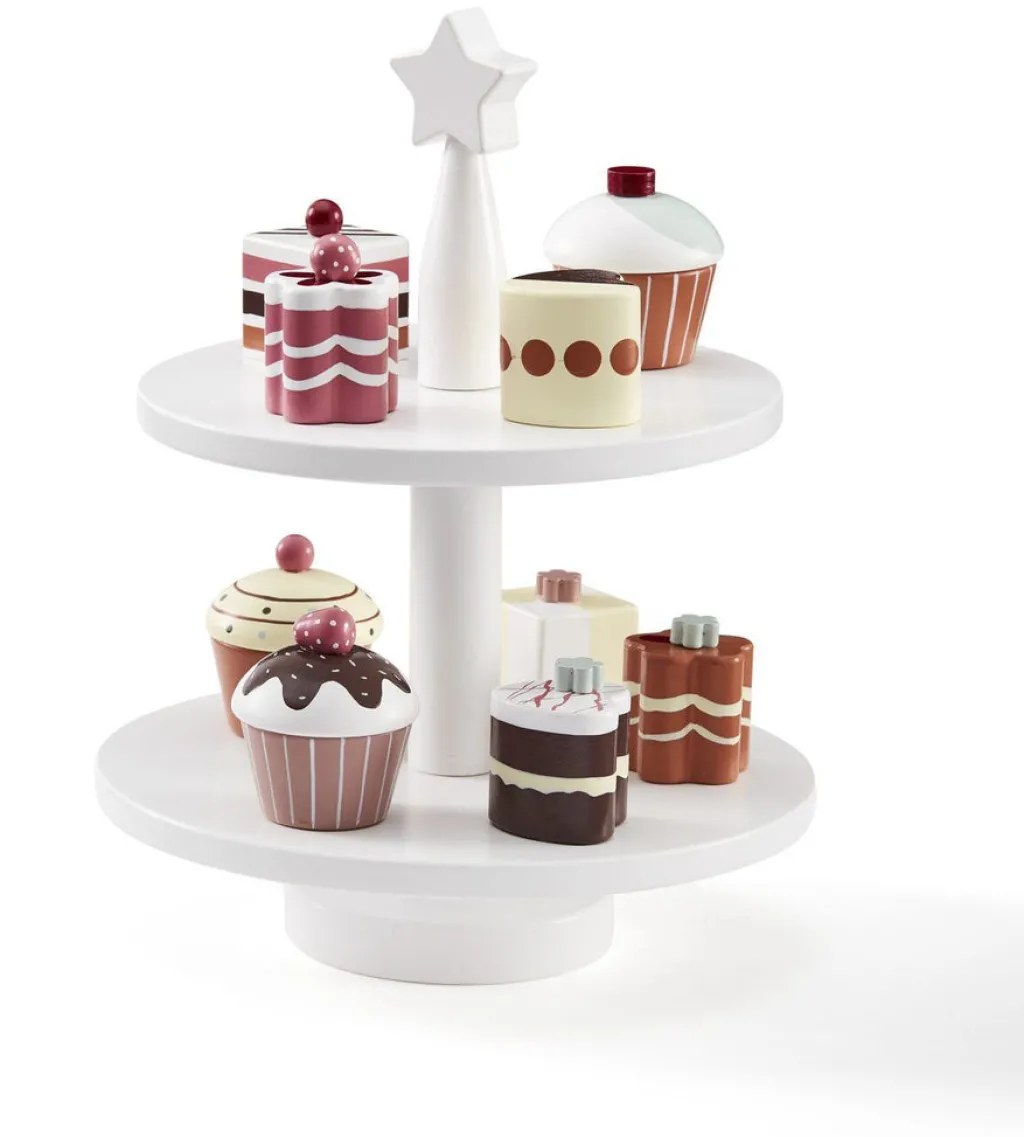 Kid's Concept 9 houten speelgoed taartjes - Discount