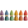 Grapat 6 houten Tomtens Nins - 6 kleuren - Outlet