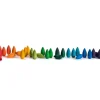 Grapat 36 regenboog snowflake elementen - houten mandala -