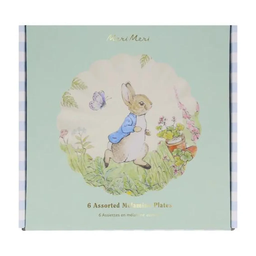 Meri Meri Assiettes réutilisables en mélamine S - Pierre Lapin - Sale