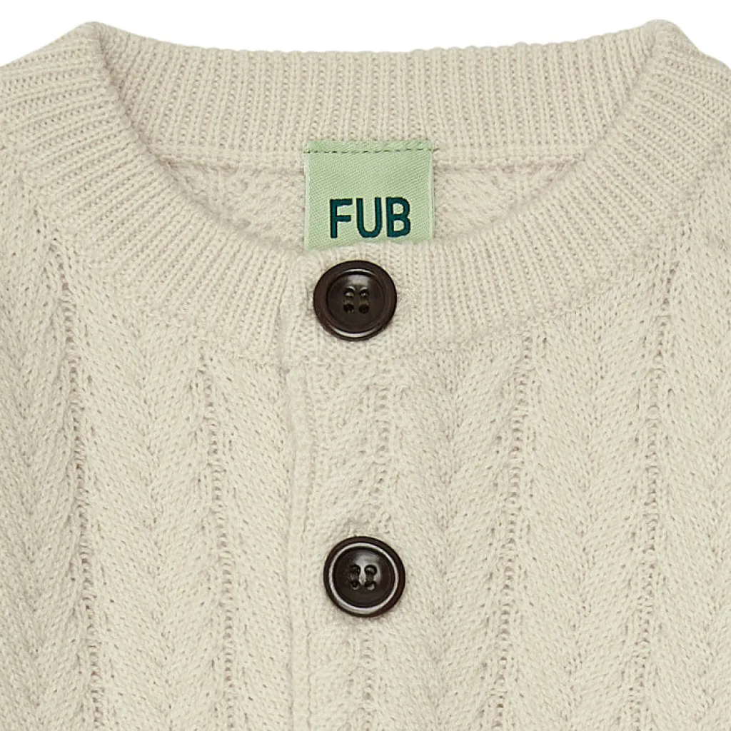 FUB Baby structure cardigan - ecru - Best