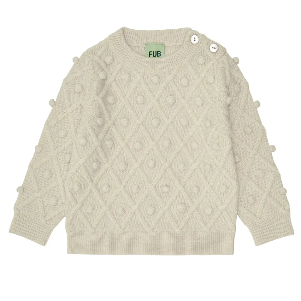FUB Baby structure trui - ecru - Hot