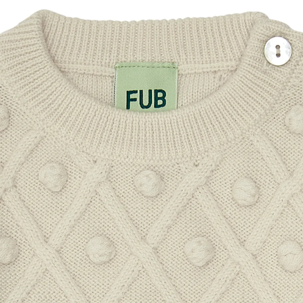 FUB Baby structure trui - ecru - Hot