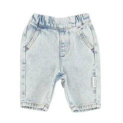 Piupiuchick Babybroek - washed blue denim -
