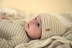Nixnut Babymuts - Rib beanie Biscuit stripe - Discount