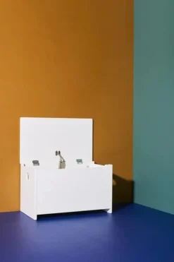 Kid's Concept Bank met opbergruimte Star - Chest White -