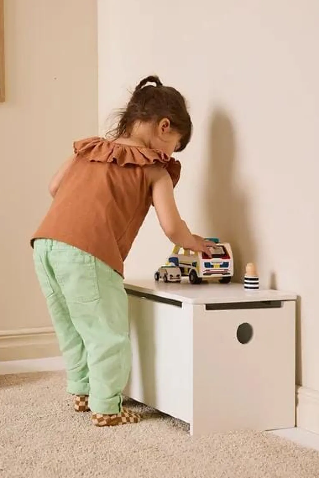 Kid's Concept Bank met opbergruimte Star - Chest White -