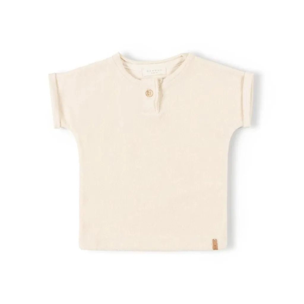 Nixnut Be T-shirt - Pearl -