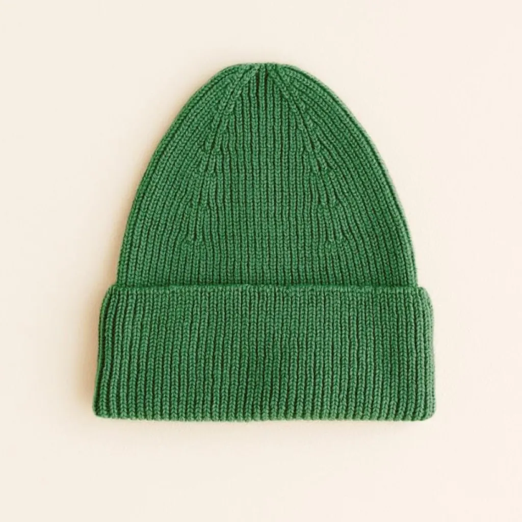 Hvid Beanie Fonzie Kids - Grass - Best
