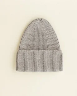 Hvid Beanie Fonzie Kids - Pebble - Clearance