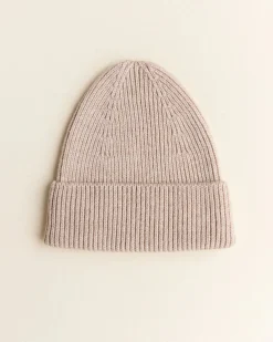 Hvid Beanie Fonzie Kids - Sand - New