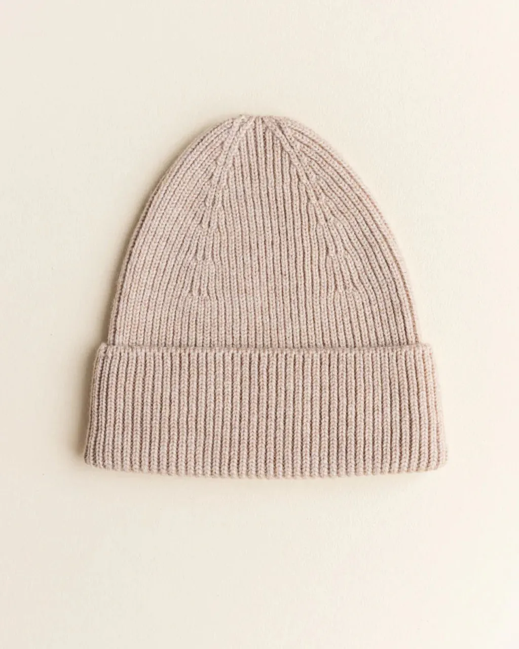 Hvid Beanie Fonzie Kids - Sand - New