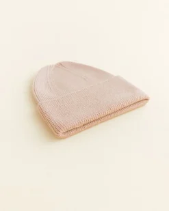 Hvid Beanie Fonzie Newborn - Apricot -