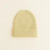 Hvid Beanie Fonzie Newborn - Light Yellow - Clearance