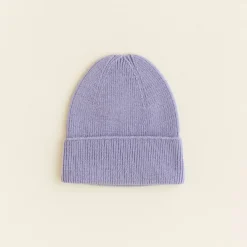 Hvid Beanie Fonzie Newborn - Lilac - Hot