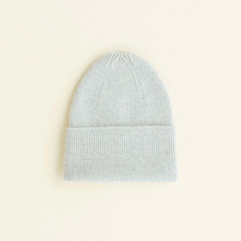 Hvid Beanie Fonzie Newborn - Light Grey - New