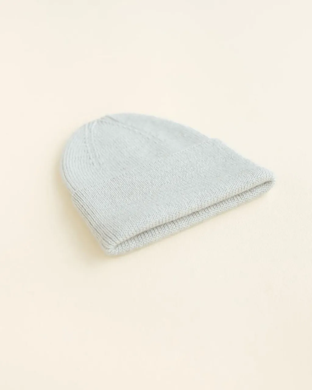 Hvid Beanie Fonzie Newborn - Light Grey - New