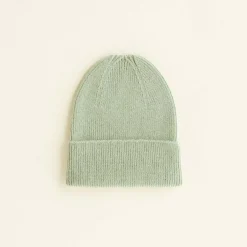 Hvid Beanie Fonzie Newborn - Mint -