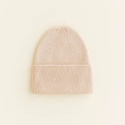 Hvid Beanie Fonzie Newborn - Oat - Outlet