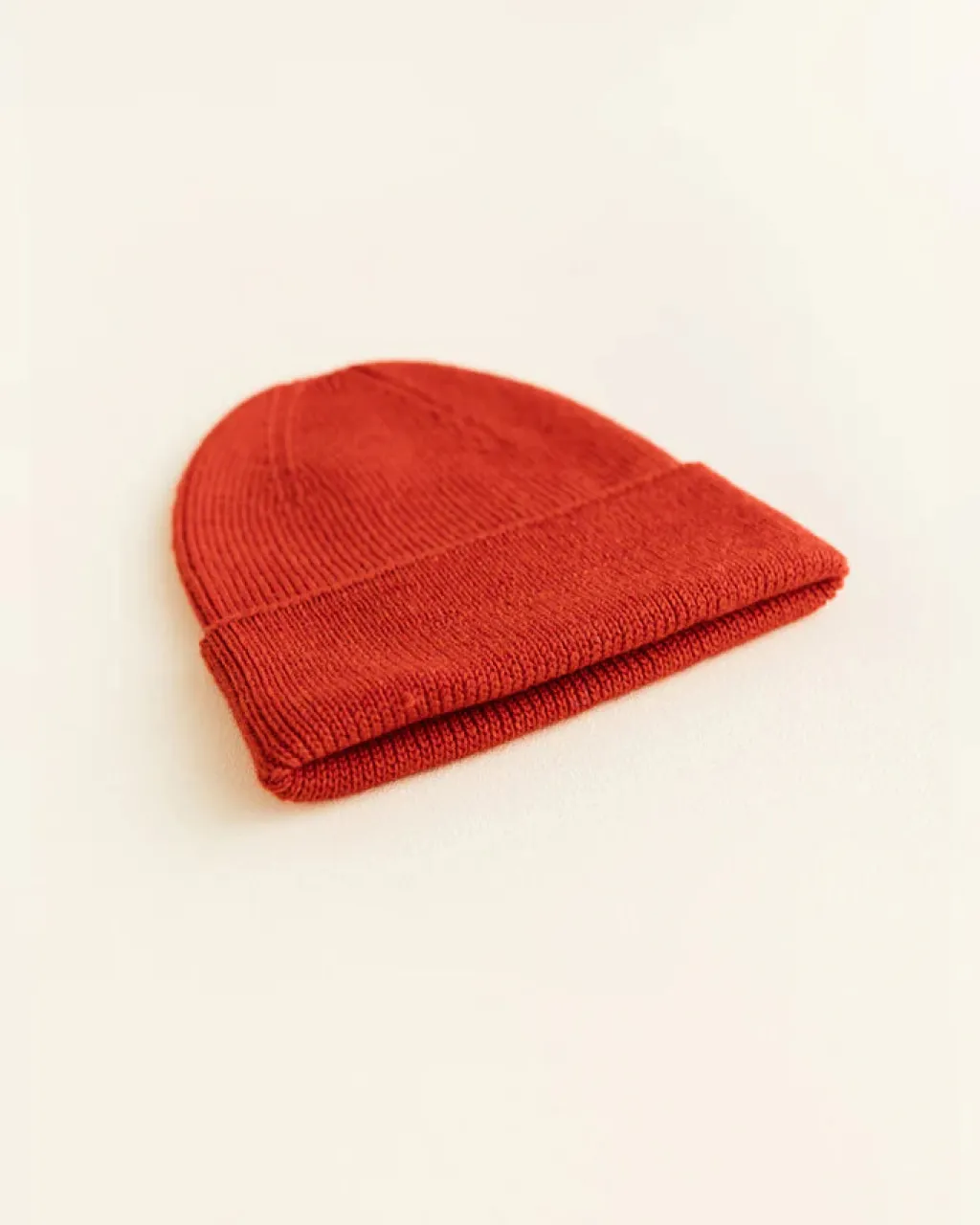 Hvid Beanie Fonzie Newborn - Red - Best