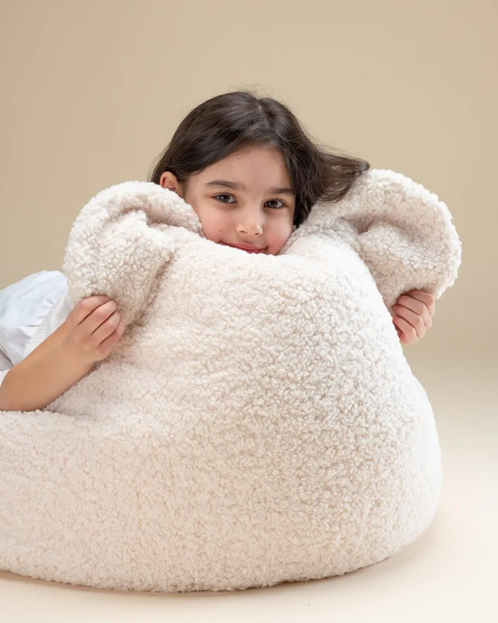 Wigiwama Bear Beanbag - Cream White - Sale
