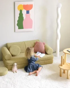 Wigiwama Bear Cushion - Guava - Sale