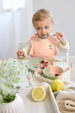 Lässig Bestekset met siliconen handvat - Happy Fruits Cherry - Clearance