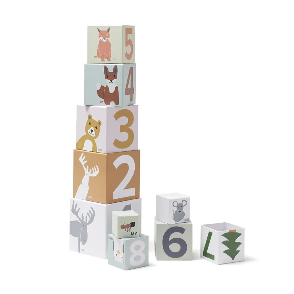 Kid's Concept Blokkentoren karton 10 stuks - Edvin - Sale