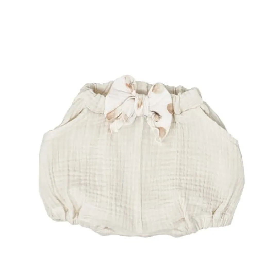 Tiny Soul Bloomer met strik - Ecru - Online