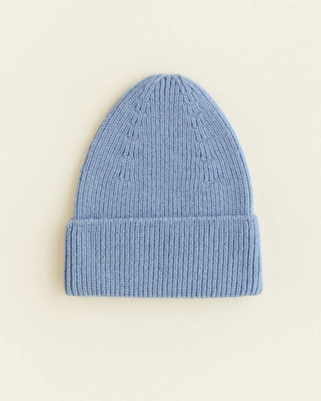 Hvid Bonnet Fonzie Adulte - Bleu Clair -
