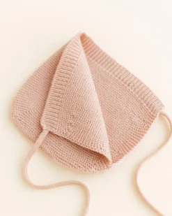 Hvid Bonnet Newborn - Apricot - Best
