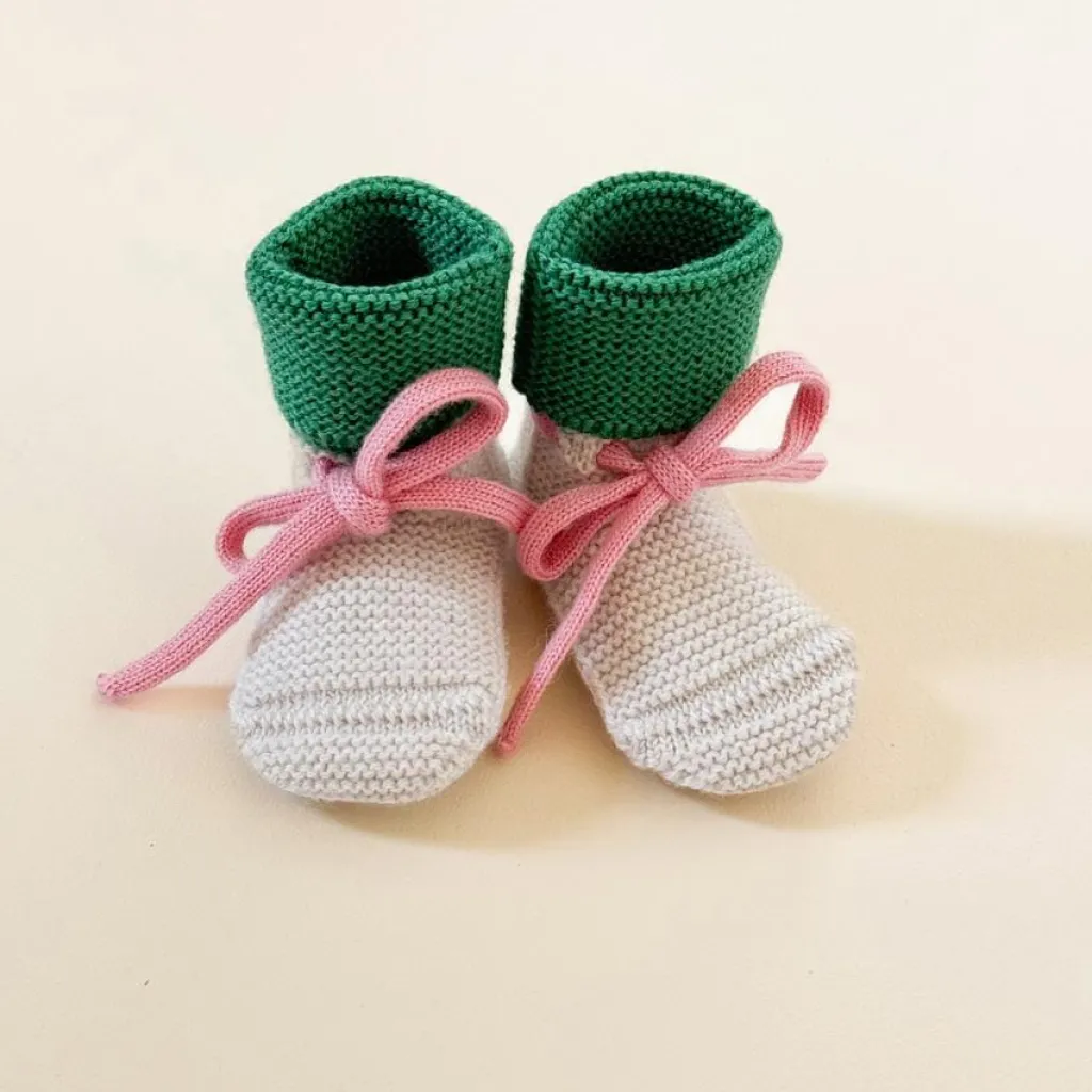 Hvid Booties - Cream / Grass - Clearance