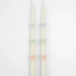 Meri Meri Bougies aux noeuds de couleur pastel - Sale
