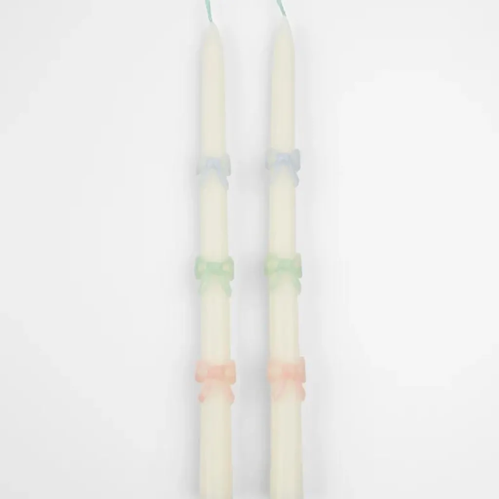 Meri Meri Bougies aux noeuds de couleur pastel - Sale