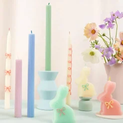 Meri Meri Bougies aux noeuds de couleur pastel - Sale
