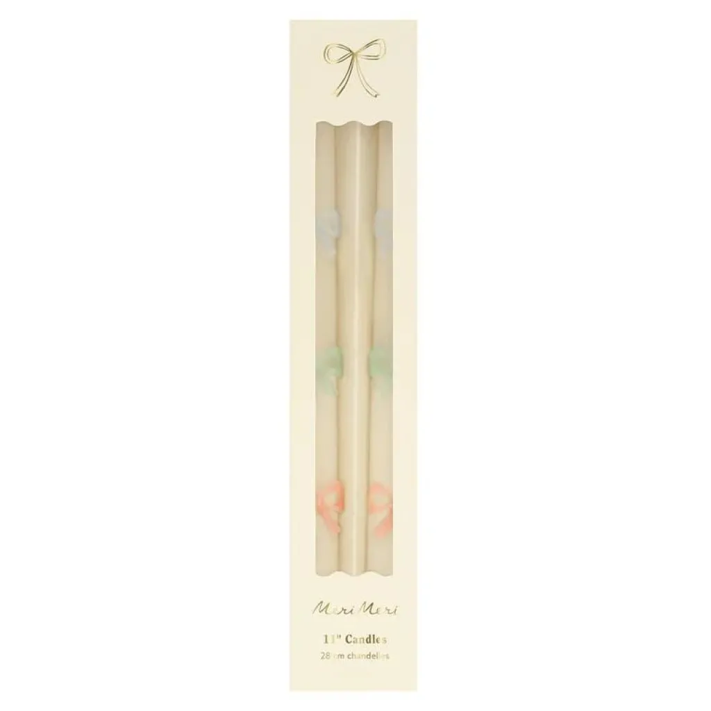 Meri Meri Bougies aux noeuds de couleur pastel - Sale