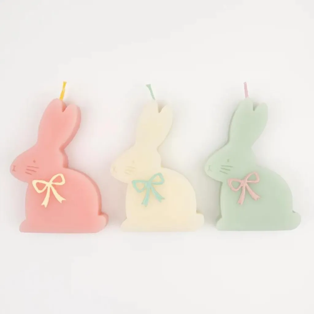 Meri Meri Bougies en forme de lapin - Outlet