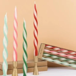 Meri Meri Bougies torsadées - Rayées - Outlet