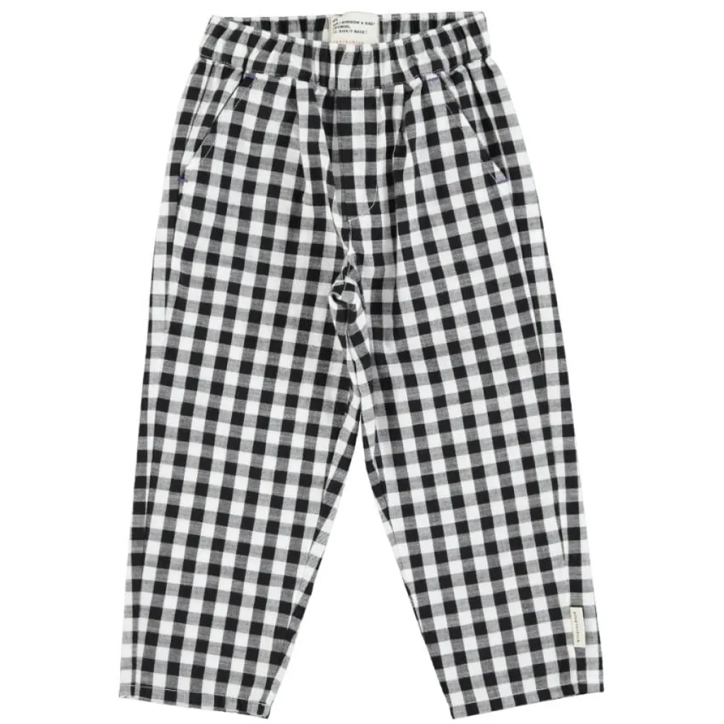 Piupiuchick Broek - zwart met wit geruit - Outlet