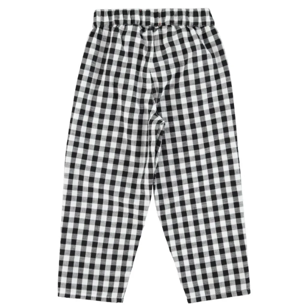 Piupiuchick Broek - zwart met wit geruit - Outlet