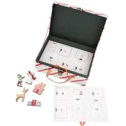 Meri Meri Calendrier de l'Avent en bois - Village festif - Discount