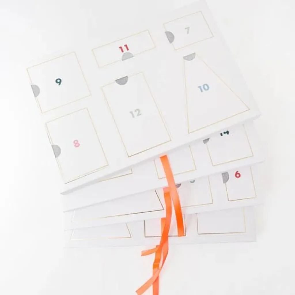 Meri Meri Calendrier de l'Avent en bois - Village festif - Discount